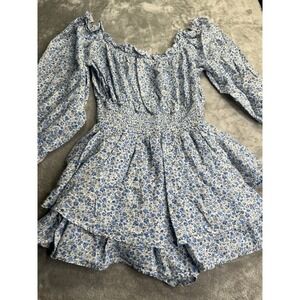 American Eagle Romper Floral Daisies Size Medium Cottagecore